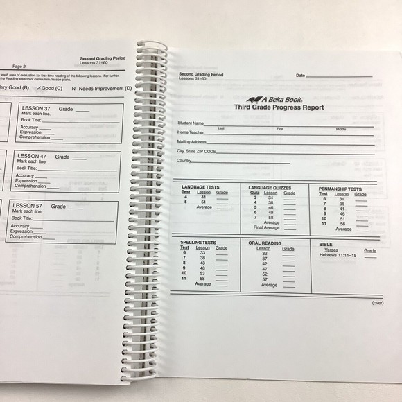 Abeka  3rd Grade Homeschool Language Arts 3 Lesson Plans Spiral Bound Book Manua - Picture 12 of 13